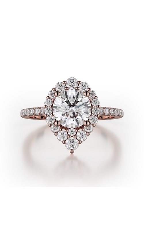 Michael M Defined Halo Round Engagement Ring R785-2