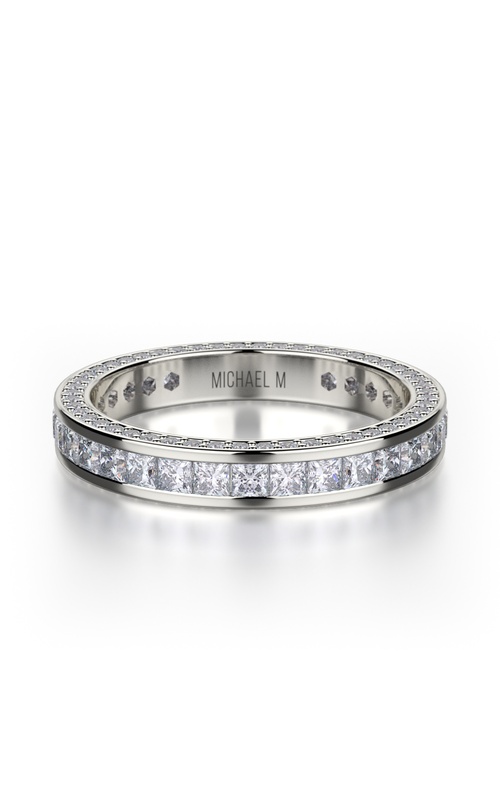 Michael M   18K White Gold Wedding Band R431BF