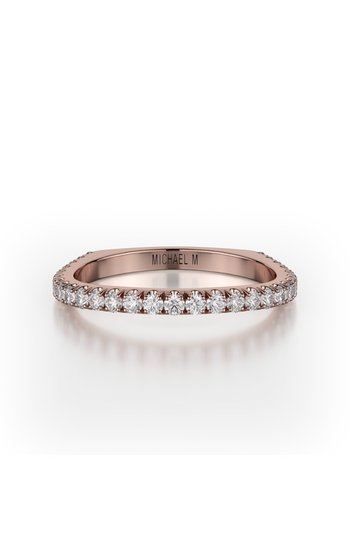 Michael M   18K Rose Gold Wedding Band R783B