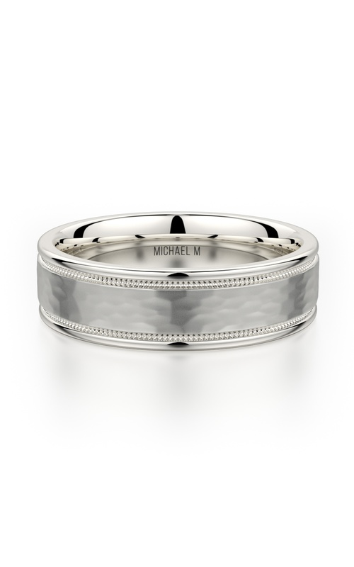 Michael M   18K White Gold Wedding Band MB102