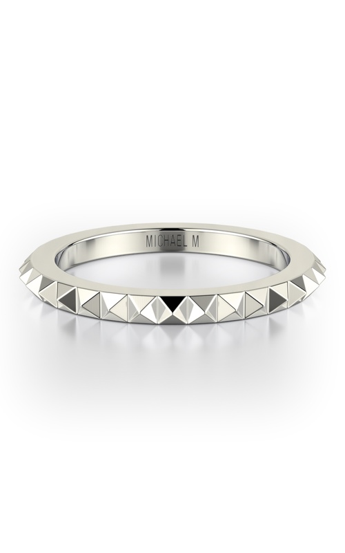Michael M M Metal 14K White Gold Ring B320