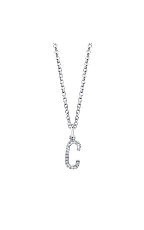 Michael M M Necklace Diamond and Pendant 14K White Gold  P141C