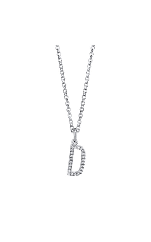 Michael M M Necklace Diamond and Pendant 14K White Gold  P141D