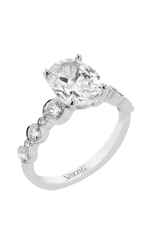 Engagement Ring – 18K White Gold Oval Not Included (Sold Separately) LR4004-OV | Simon G.
