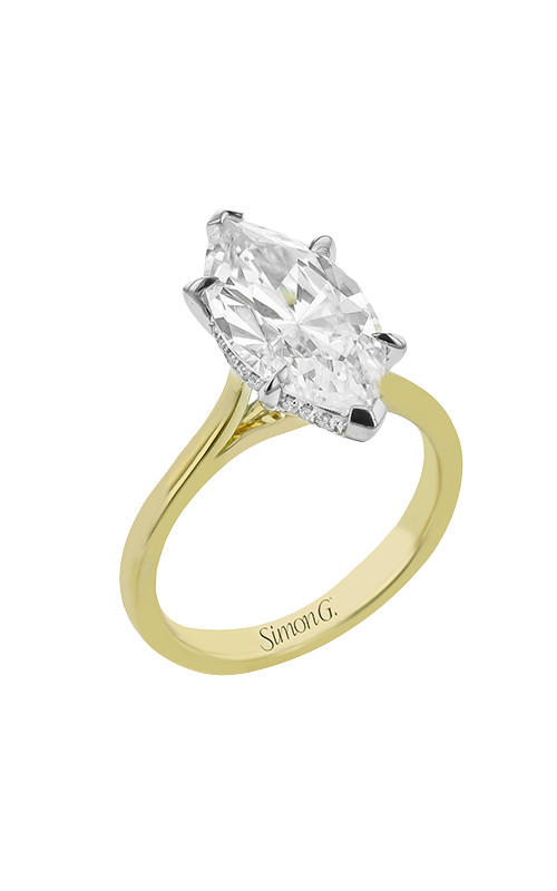 Engagement Ring – 18K Yellow Gold and 18K White Gold Marquise LR4125-MQ | Simon G.