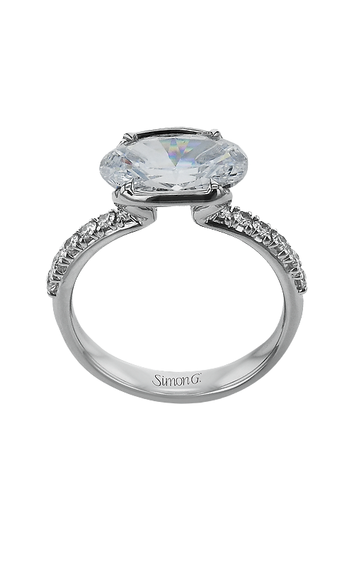 Engagement Ring – 18K White Gold Oval Not Included (Sold Separately) LR5023 | Simon G.