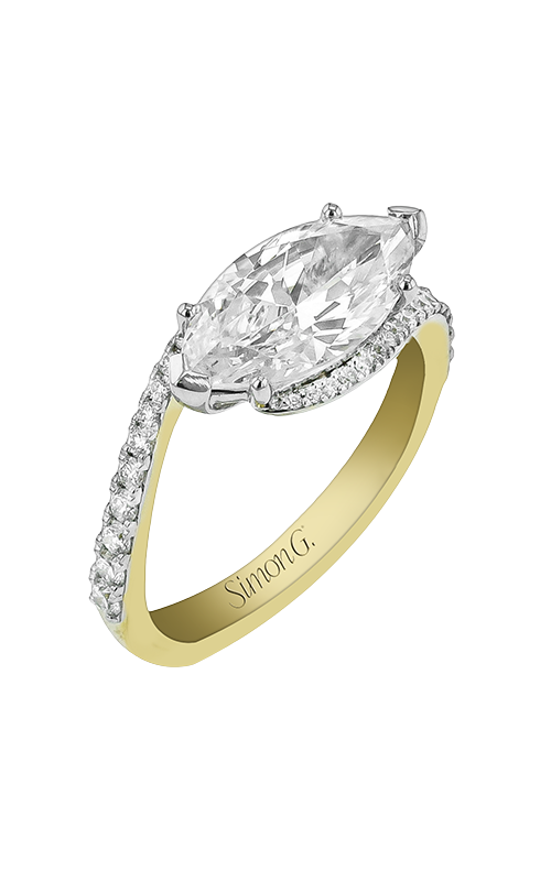 Engagement Ring – 18K Yellow Gold and 18K White Gold Marquise Not Included (Sold Separately) LR5026 | Simon G.