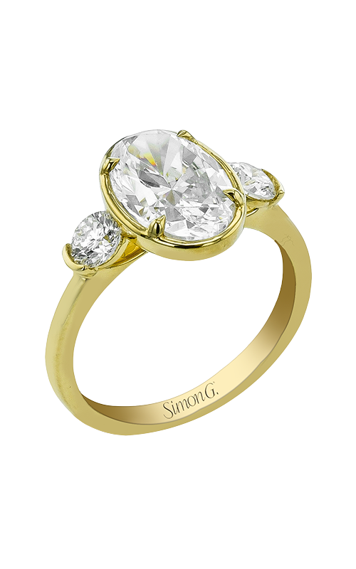 Engagement Ring – 18K Yellow Gold Oval LR5047 | Simon G.