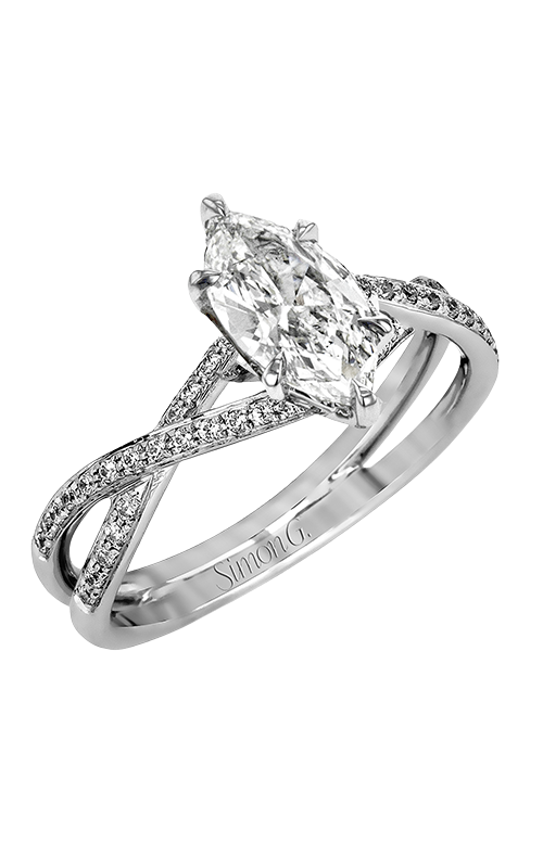 Engagement Ring – 14K White Gold Marquise Not Included (Sold Separately) MR1394-MQ | Simon G.