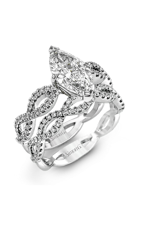 Engagement Ring – 18K White Gold Marquise Diamond MR1596-MQ | Simon G.