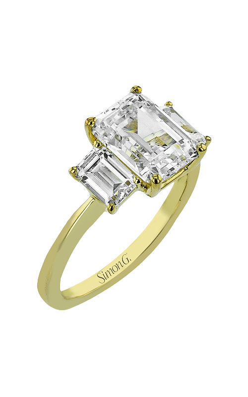 Engagement Ring – 18K Yellow Gold Emerald LR4200 | Simon G.