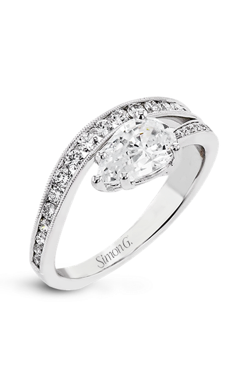 Simon G Lightning-Bolt Engagement Ring LR2824