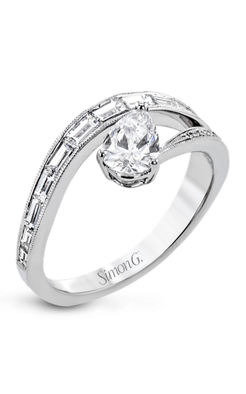 Simon G Lightning-Bolt Engagement Ring LR2713