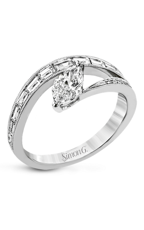 Simon G Lightning-Bolt Engagement Ring LR2511