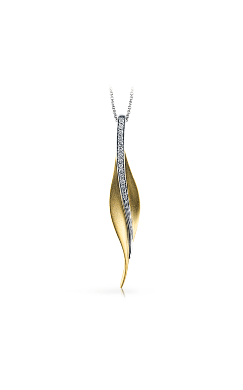 Simon G Fallen Leaves Necklace DP113-Y
