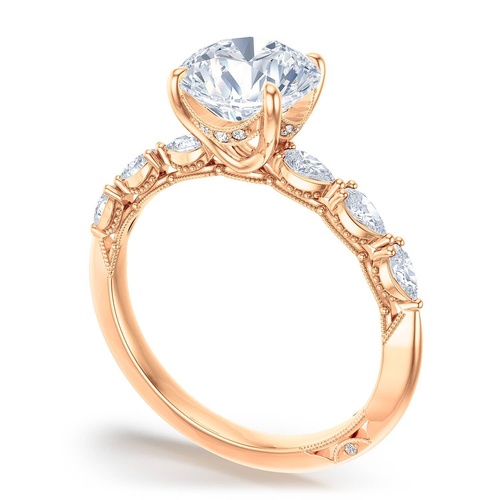 TACORI Sculpted Crescent Engagement Ring 2687RD75FPK