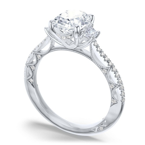 TACORI Lunetta Crescent Engagement Ring 272417OV75X55FW