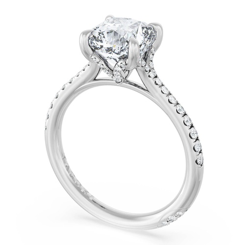Cushion Solitaire Engagement Ring