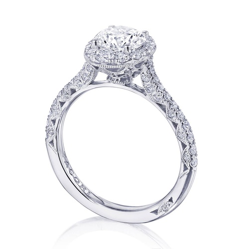 TACORI Petite Crescent Engagement Ring HT2576RDOV65FW