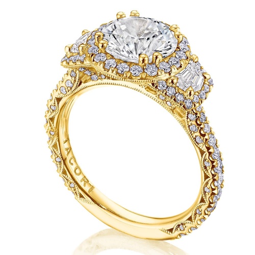 TACORI Petite Crescent,  RoyalT Engagement Ring HT2677RD8FY