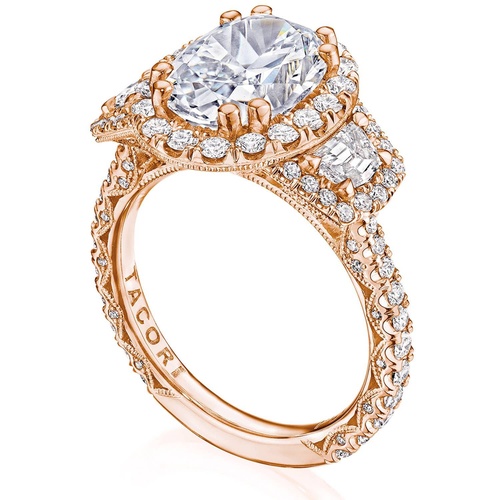 TACORI Petite Crescent,  RoyalT Engagement Ring HT2678OV11X8FPK