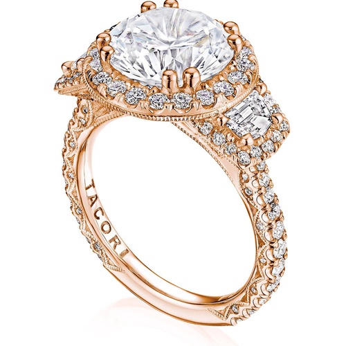 TACORI Petite Crescent and RoyalT Engagement Ring HT2678RD10FPK