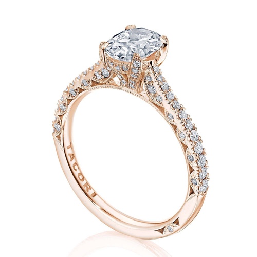 TACORI Petite Crescent Engagement Ring HT2578OV75X55FPK