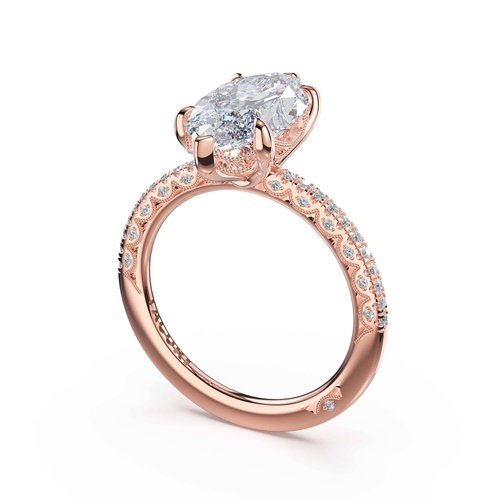 TACORI Petite Crescent Engagement Ring 46817MQ145X75FPK