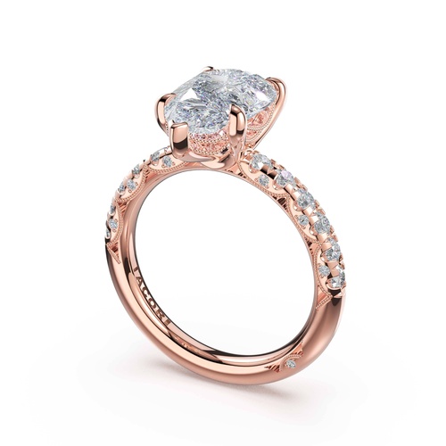 TACORI Petite Crescent Engagement Ring 46825PS13X8FPK