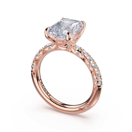 TACORI Petite Crescent Engagement Ring 46825RAD95X7FPK