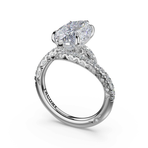 TACORI Petite Crescent Engagement Ring 473MQ145X75FW