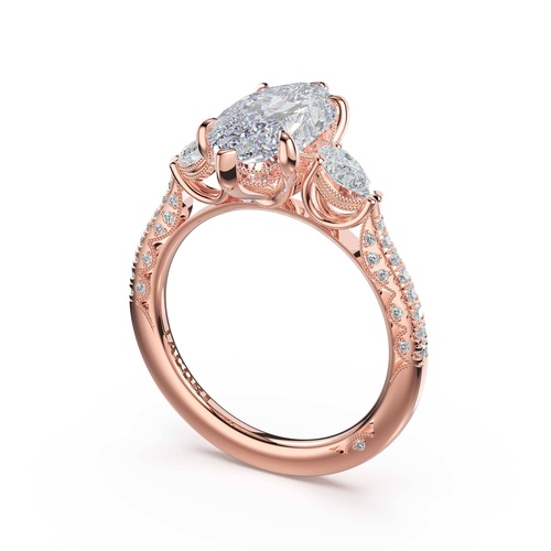 TACORI Petite Crescent Engagement Ring 47717MQ14X7PK