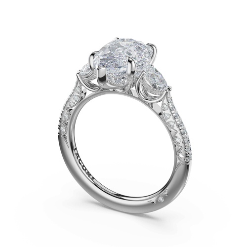 TACORI Petite Crescent Engagement Ring 47717PS12X75FW