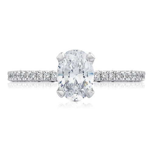 TACORI Petite Crescent Engagement Ring HT254515OV75X55FW