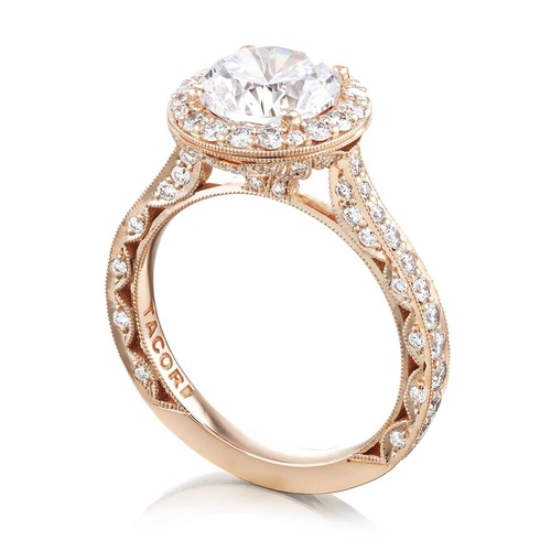 TACORI Classic Crescent and RoyalT Engagement Ring HT2650RD8FPK