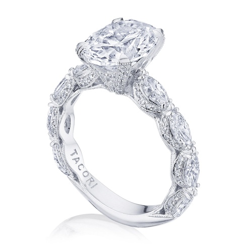 TACORI Engagement Ring Classic Crescent,  RoyalT HT2667OV10X8