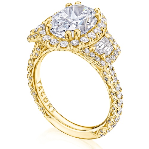 TACORI Petite Crescent,  RoyalT Engagement Ring HT2678OV11X8Y