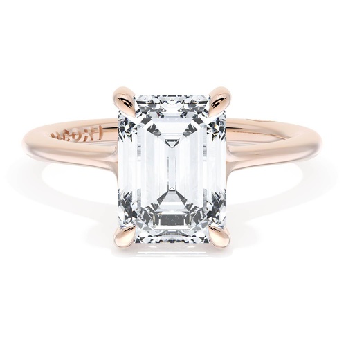 Emerald Solitaire Engagement Ring