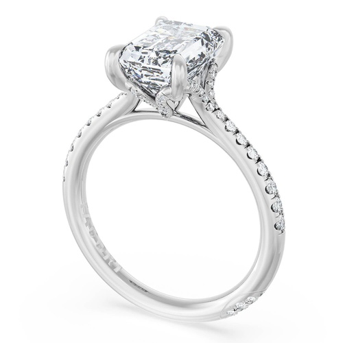 Emerald Solitaire Engagement Ring