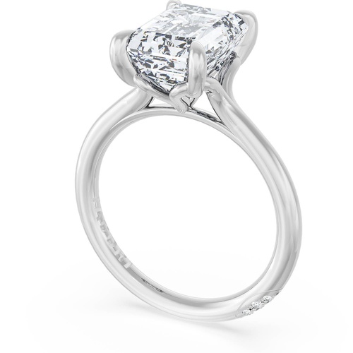 Emerald Solitaire Engagement Ring