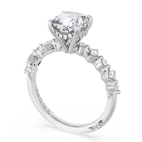 Cushion Solitaire Engagement Ring