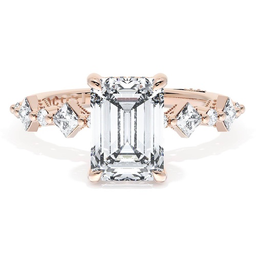 Emerald Solitaire Engagement Ring