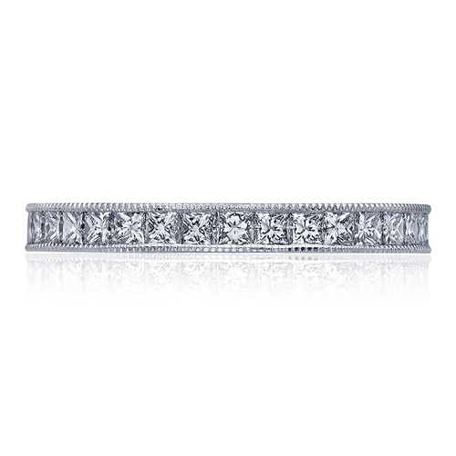 Channel Set Princess Wedding Band