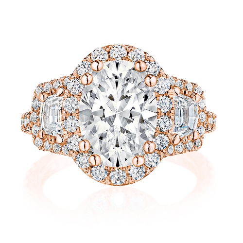 TACORI Petite Crescent,  RoyalT Engagement Ring HT2678OV11X8PK