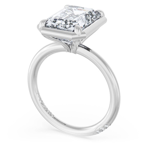 Emerald Solitaire Engagement Ring