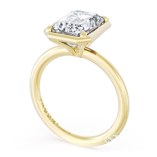 Emerald Solitaire Engagement Ring