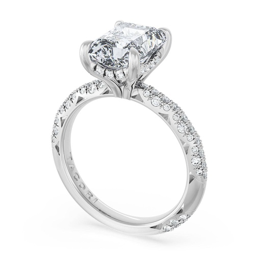 Radiant Bloom Engagement Ring