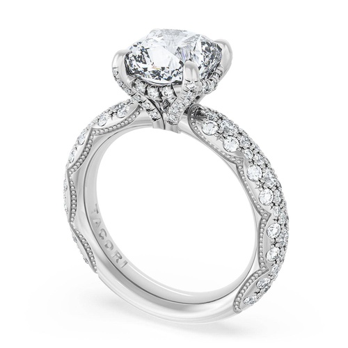 Cushion Bloom Engagement Ring
