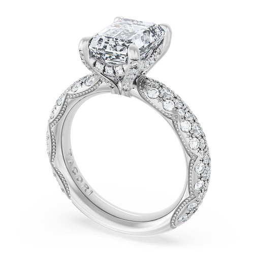 Emerald Bloom Engagement Ring