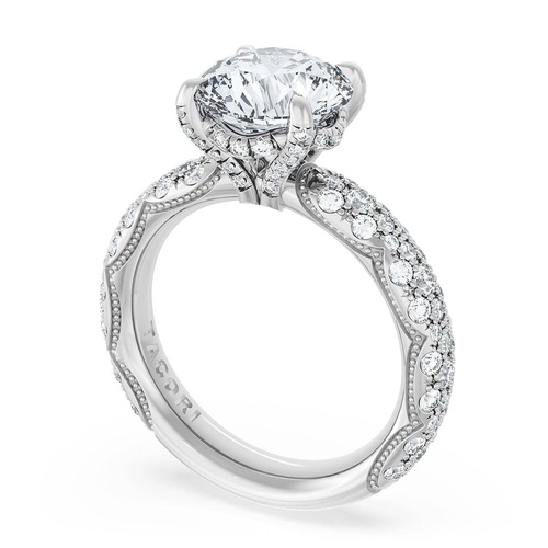 Round Bloom Engagement Ring